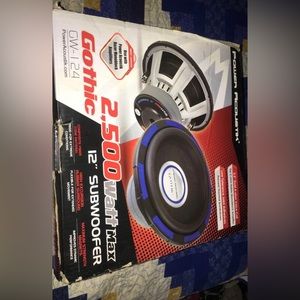 12” subwoofer